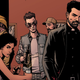 The new cast of Preacher, as drawn by co-creator Steve Dillon. Image: AMC.